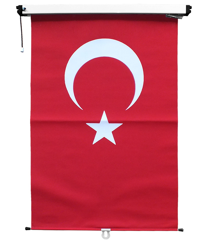 STR100150 Stor Türk Bayrağı 100x150 cm DİKEY - ÖZEL İMALAT