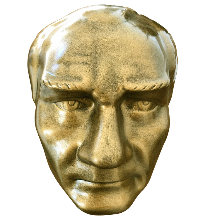 40 cm FRP Fiberglass Atatürk Maskı