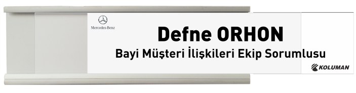 Alüminyum Sürgülü Masa İsimliği - AL12 Mat