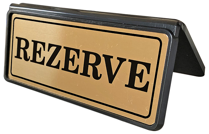 R05 - Plastik Rezerve Yazısı ve Altlığı - EKONOMİK MASA REZERVE YAZISI