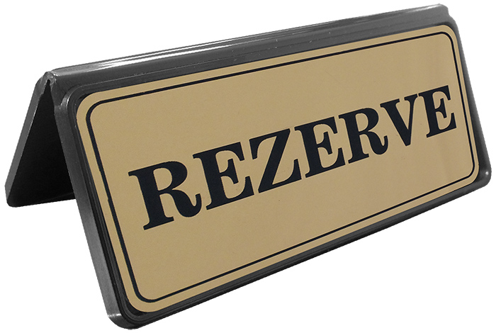 R05 - Plastik Rezerve Yazısı ve Altlığı - EKONOMİK MASA REZERVE YAZISI