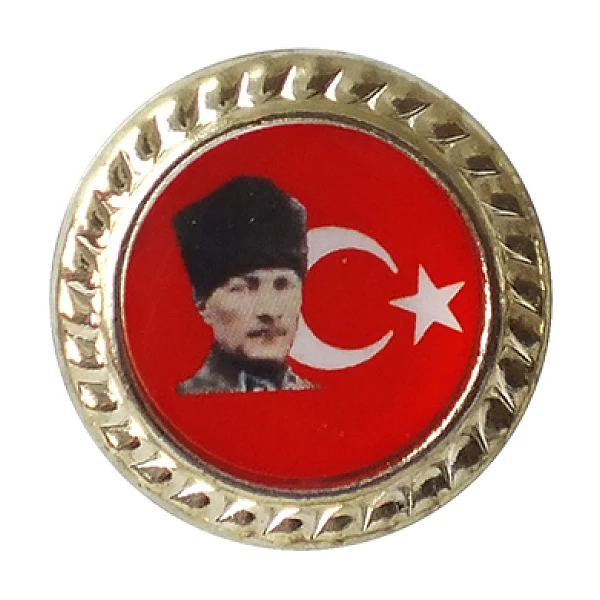 EKO2 Atatürk Yaka Rozeti - Döküm Tabanlı