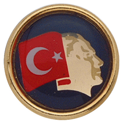 EKO4 Atatürk Yaka Rozeti - Döküm Tabanlı