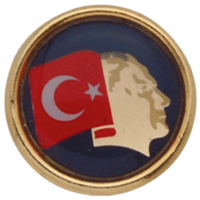 TBR12 Atatürk'lü Türk Bayrağı Rozeti