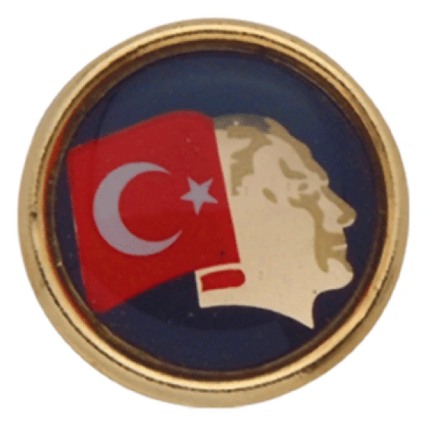 TBR12 Atatürk'lü Türk Bayrağı Rozeti