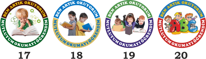 Okuma Bayramı Saten Yaka Kokartı - BEN ARTIK OKUYORUM