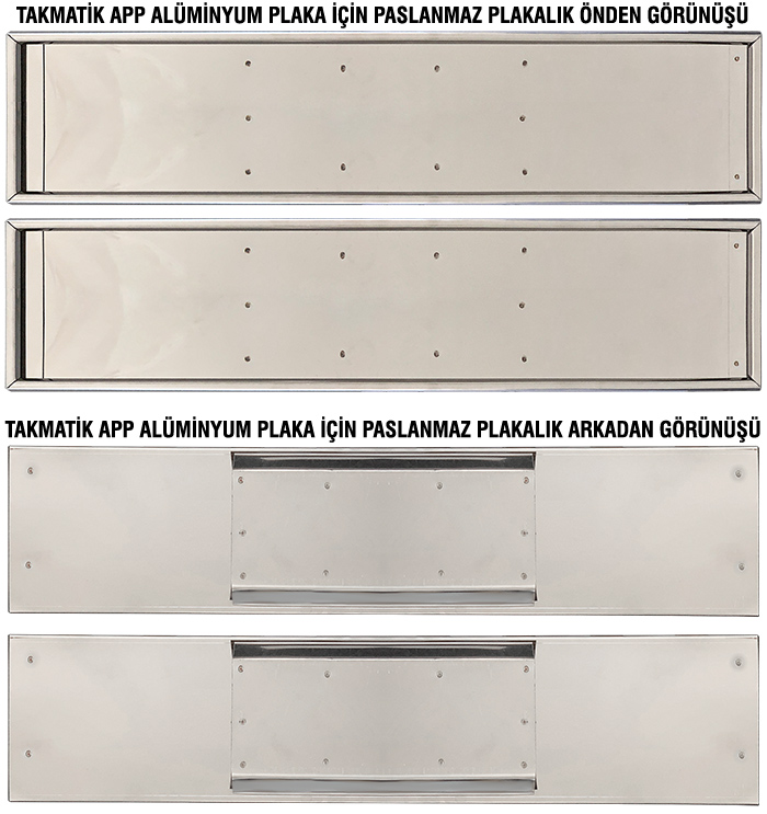 Takmatik Plakalık Tam Set - Takmatik Makam Araç Plakalığı Seti