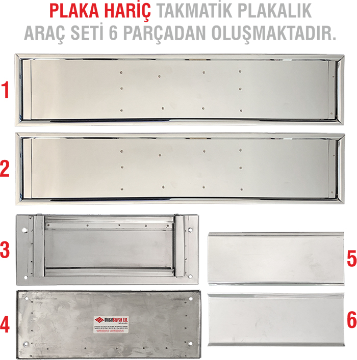 Takmatik Plakalık Tam Set - Takmatik Makam Araç Plakalığı Seti