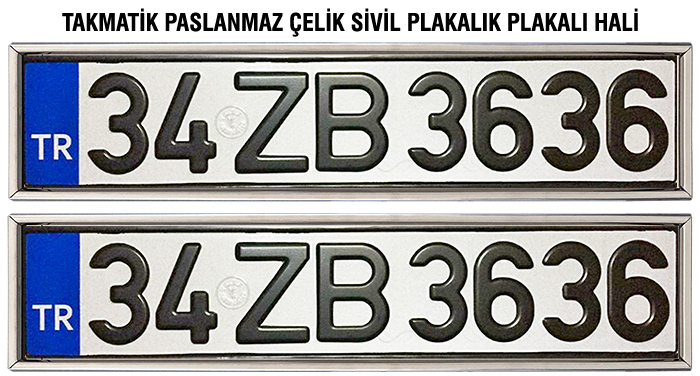 Takmatik Makam Aracı Sivil Araç Plakalığı Aparatı