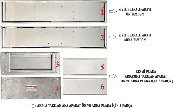 Kaymakam Takmatik Makam Araç Plakası - Kaymakamlık Plakası