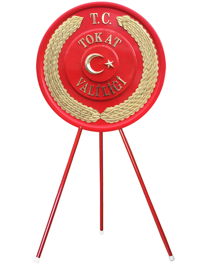 Valilik Metal Tören Çelengi - Valilik Metal Çelenkleri