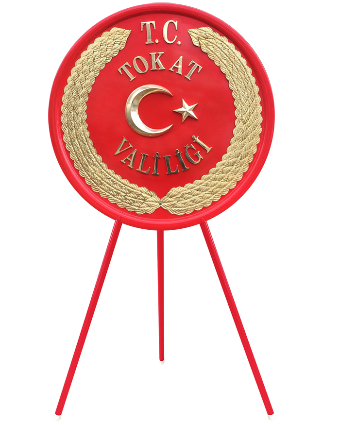 Valilik Metal Tören Çelengi - Valilik Metal Çelenkleri