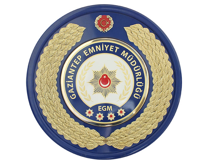EMNİYET MÜDÜRLÜĞÜ ÇELENGİ - İLÇE EMNİYET MÜDÜRLÜĞÜ - İLÇE EMNİYET AMİRLİĞİ METAL TÖREN ÇELENGİ - POLİS ÇELENGİ