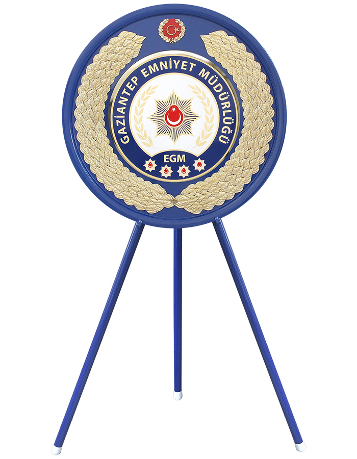 EMNİYET MÜDÜRLÜĞÜ ÇELENGİ - İLÇE EMNİYET MÜDÜRLÜĞÜ - İLÇE EMNİYET AMİRLİĞİ METAL TÖREN ÇELENGİ - POLİS ÇELENGİ