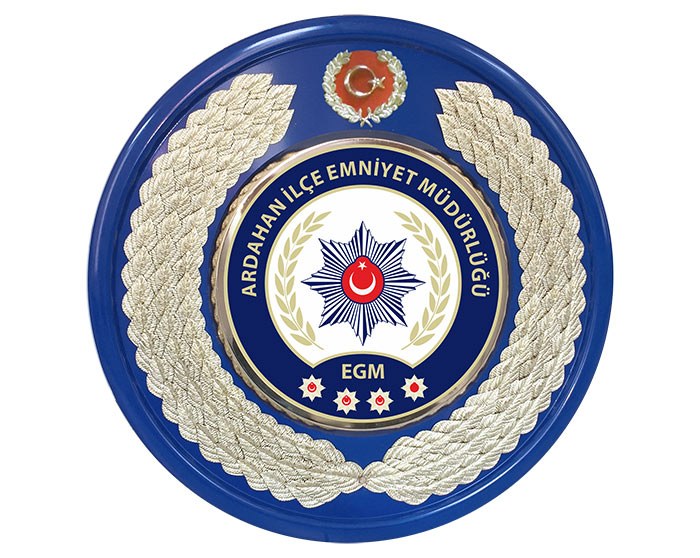 EMNİYET MÜDÜRLÜĞÜ ÇELENGİ - İLÇE EMNİYET MÜDÜRLÜĞÜ - İLÇE EMNİYET AMİRLİĞİ METAL TÖREN ÇELENGİ - POLİS ÇELENGİ