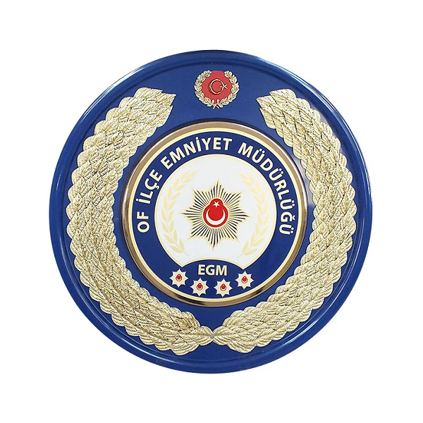 EMNİYET MÜDÜRLÜĞÜ ÇELENGİ - İLÇE EMNİYET MÜDÜRLÜĞÜ - İLÇE EMNİYET AMİRLİĞİ METAL TÖREN ÇELENGİ - POLİS ÇELENGİ
