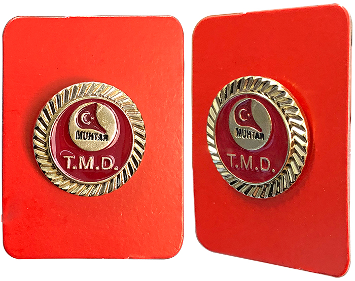 Muhrat Rozeti - Muhtar Yaka Rozeti - Muhtarlık Rozeti - MR1