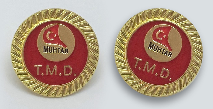 Muhrat Rozeti - Muhtar Yaka Rozeti - Muhtarlık Rozeti - MR1