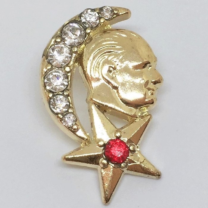 AR6 Taşlı Atatürk Yaka Rozeti