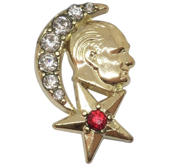 AR6 Taşlı Atatürk Yaka Rozeti