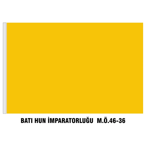 Batı Hun İmparatorluğu Bayrağı - Sancağı - ORİJİNAL